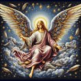 thumbnail image 1 of Ange Serene dans les Nuages - Peinture Diamant DIY, 1 of 6