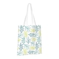 thumbnail image 2 of YFYANG Reusable Cotton Canvas Tote Shopping Bag, Plants Foliage Pattern Washable Portable Grocery Bag for Daily Travel, 2 of 8