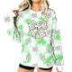 thumbnail image 1 of Camiseta de Manga Larga de las Mujeres Camiseta de Cuello de la Tripulación Del Día de San Patricio, 1 of 8