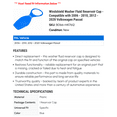 thumbnail image 2 of Windshield Washer Fluid Reservoir Cap - Compatible with 2006 - 2010, 2012 - 2020 Volkswagen Passat - Dorman, 2 of 2