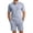 Gray, variant on Clossjun Summer Beach Outfits 2 Piece Short Sleeve Shirts for Male Shorts Vacation Outfits Sets for Men