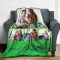 thumbnail image 4 of Custom Photo Blankets Using My Own Photos Personalized Throw Blanket with Pictures Text Customized Blanket for Adults Mom Dad Family Dog Kids Friends Lover Personalized Memorial Gift 60"x80", 4 of 6