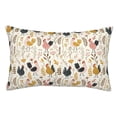 thumbnail image 1 of Balery Cartoon Chickens Funda de Cojín Estampada, Regalos para Mujeres, Regalos de Amor para Ella, Regalos para Novia o Esposa, Funda de Almohada-14"x20", 1 of 6