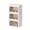 Three-Layer, variant on Ywmsfl Portable Wardrobe Closet with Magnet Doors Wardrobe for Clothes Storage Folding Armoire with Organizing Cubes