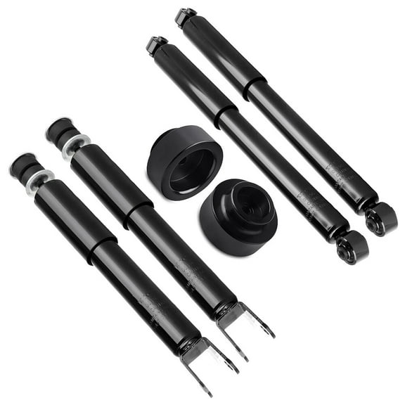 SCITOO 2X 1.5" Rear Leveling Lift KIT 2X Front 2X Rear Shock Absorbers Strut Kits for 2001-2006 for Chevrolet for Suburban 1500 Tahoe for GMC Yukon344381 344384 37178 34692
