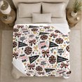 thumbnail image 5 of Cheerleading Spirit Family Pom-Pom Heart Bow Design, Festive Artistic Scene, Warm Flannel Blanket for Living Room and Bedroom, Art Lovers decorative theme Gift, Artistic Home Decor, 5 of 9