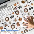 thumbnail image 2 of Long Mouse Pads for Desk,White Halloween Pumpkin Skull Bat Desk Mats on Top Of Desks, Desk Mouse Pad Extra Large with 3mm Non-Slip Base and Stitched Edge for Gaming,Work,Home 47.3"x23.6", 2 of 5