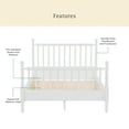 thumbnail image 3 of Pioneer Woman Harper Queen-Size Spindle Bed, White, 3 of 12