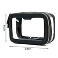thumbnail image 6 of Joernso Transparent Cosmetic Bag Zipper Closure Waterproof Visible Portable Square Shape Large Capacity Outdoor Business Trip Makeup Bag Toiletry Pouch Makeup Organizer, 6 of 8