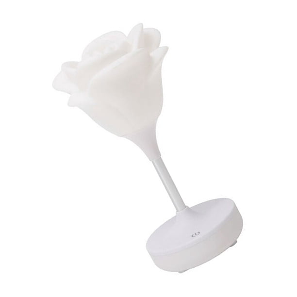 Luz nocturna Bearachild rosa flor decoración LED Mini lámpara de noche USB recargable