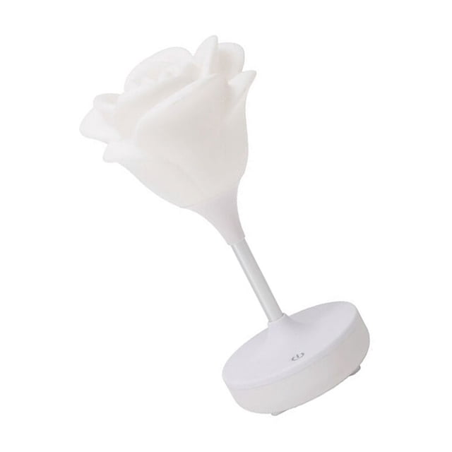 Luz nocturna Bearachild rosa flor decoración LED Mini lámpara de noche USB recargable