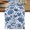 Blue, Navy, White, variant on Green Ginkgo Leaf Short Table Runner 36 Inches Long,Country Leaves Farmhouse Botanical Cotton Linen Table Runners Dresser Scarves,Fabric Tabletop Scarf Furniture Cover for Home Dinner Party 13"x36"