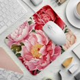 thumbnail image 2 of Peony Printed Square Desk Mat Gaming Mouse Pad with Non-Slip Rubber Bottom - 8.3x9.8 Inch Office and Gaming Mouse Pad, 2 of 6