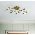 thumbnail image 4 of Aiwen 8-light Sputnik Semi-flush Mount Ceiling Lamp Gold Modern Chandelier with E26 Base, 4 of 8