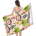 thumbnail image 3 of Yibo Cute Monkey Print Towel Quick Dry Ultra Absorbent Lightweight Shower Towel for Bathroom Outdoor Swimming, 3 of 9