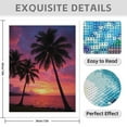 thumbnail image 3 of Diamond Art Kits for Adults - 5d Sunset Palm Beach Silhouette Skies Diamond Painting for Adults, Diamond Art for Adults Beginners, Diamond Painting Kits for Adults for Home Wall Decor, 3 of 7