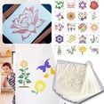 thumbnail image 4 of Reusable Flower Stencils 20PCS,Floral Painting Stencils,Stencils for Painting on Wood Canvas Butterfly & Sunflower Drawing Templates for Kids and Adults, 4 of 10
