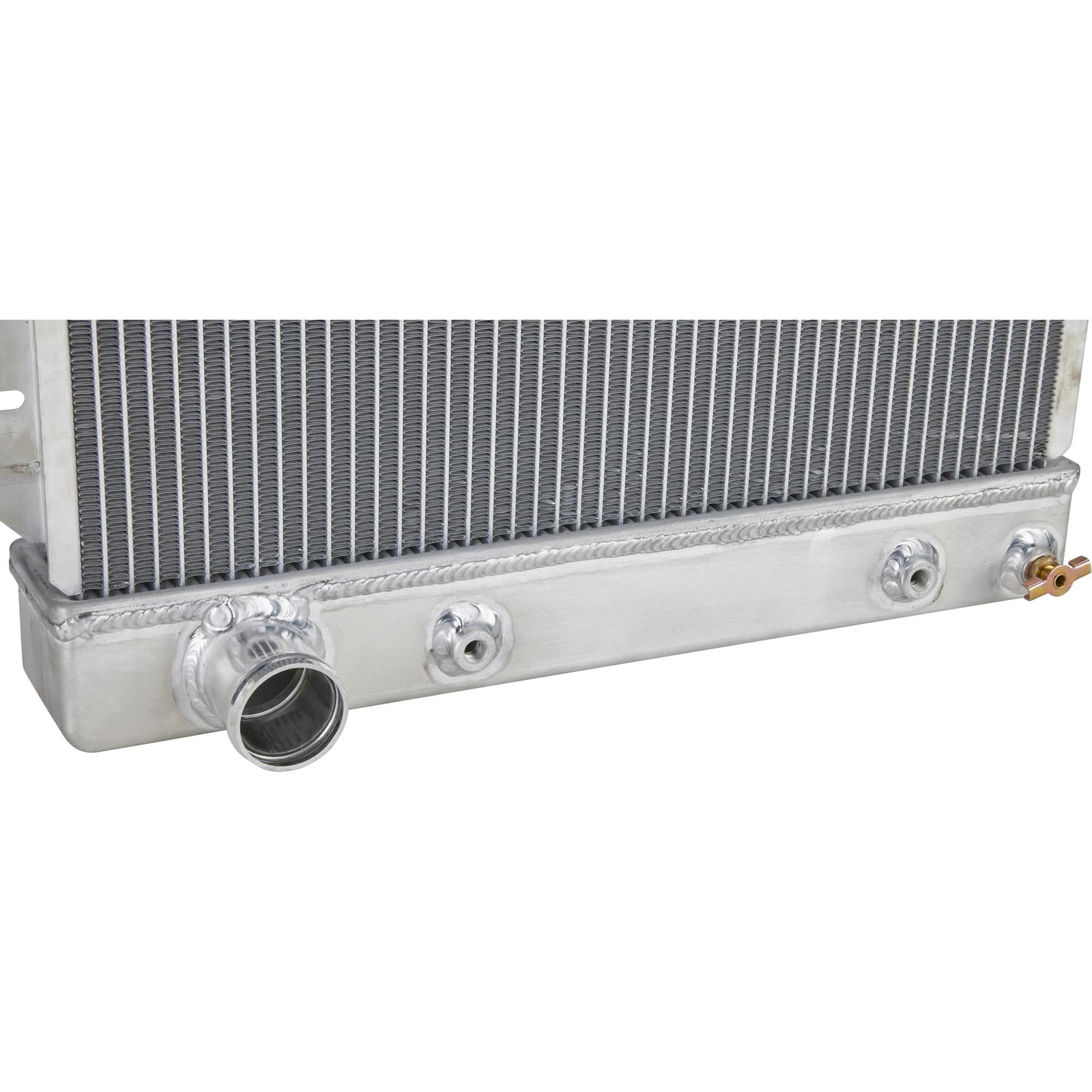 Small Universal Short Vertical Aluminum Radiator, LH and Cap