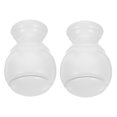 thumbnail image 3 of unbranded 2 Pcs Embouts de Tringle à Rideaux Ronds Blancs ABS pour Propriétaires, 3 of 8