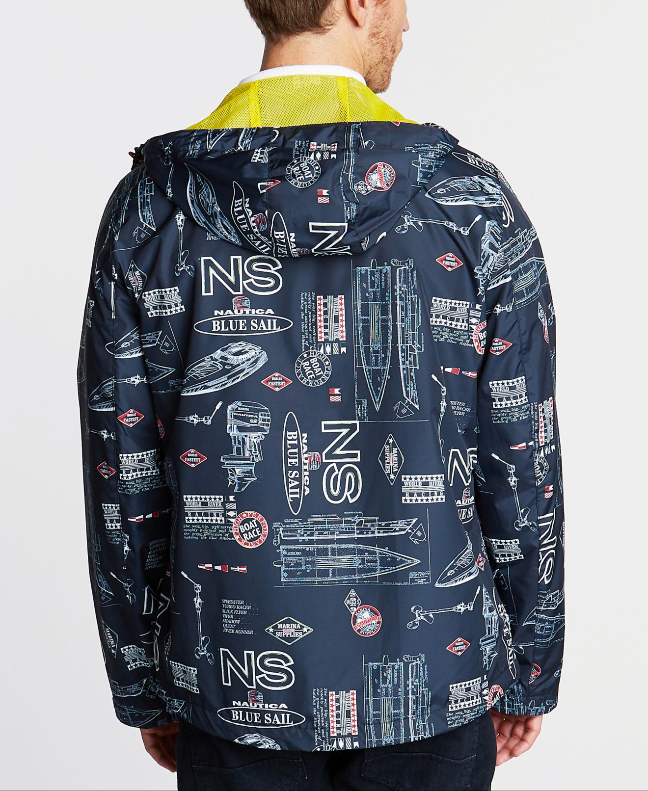 Nautica Mens Blue Sail Spring Graphic 