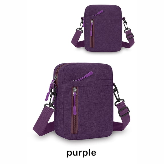 HomeKingdee Men's Waterproof Nylon Crossbody Bag Lightweight Business Travel Shoulder Bag with Multiple Compartments for Phone, Keys, Wallet - 6x2.17x7.8 Inches