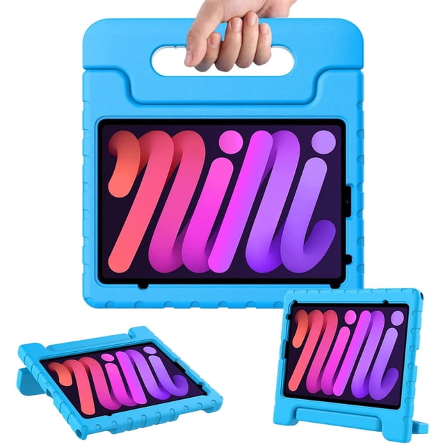 Funda para Ipad mini 6 y Ipad mini 7 Agarradera Azul