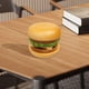 thumbnail image 1 of Juego de Posavasos de Hamburguesa de Madera, Decoración para El Hogar, Sala de Estar, Accesorios de Fotografía BLESIY Posavasos de madera para hamburguesas, 1 of 8