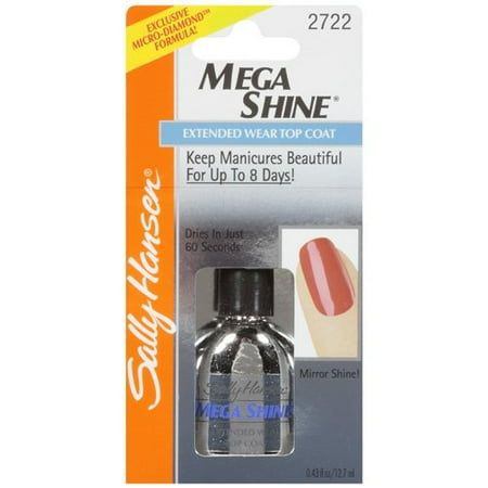 Coty Sally Hansen Mega Shine Top Coat, 0.43 oz