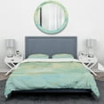 thumbnail image 2 of Designart 'Dreaming of the Shore II' Geometric Duvet Cover Set, 2 of 4