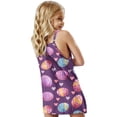 thumbnail image 5 of ATOGUTA Dress for Girls Casual Summer Spaghetti Straps Easter Romper Dresses with Pockets for Kid Size 3T-10. Multicolor, 5 of 6
