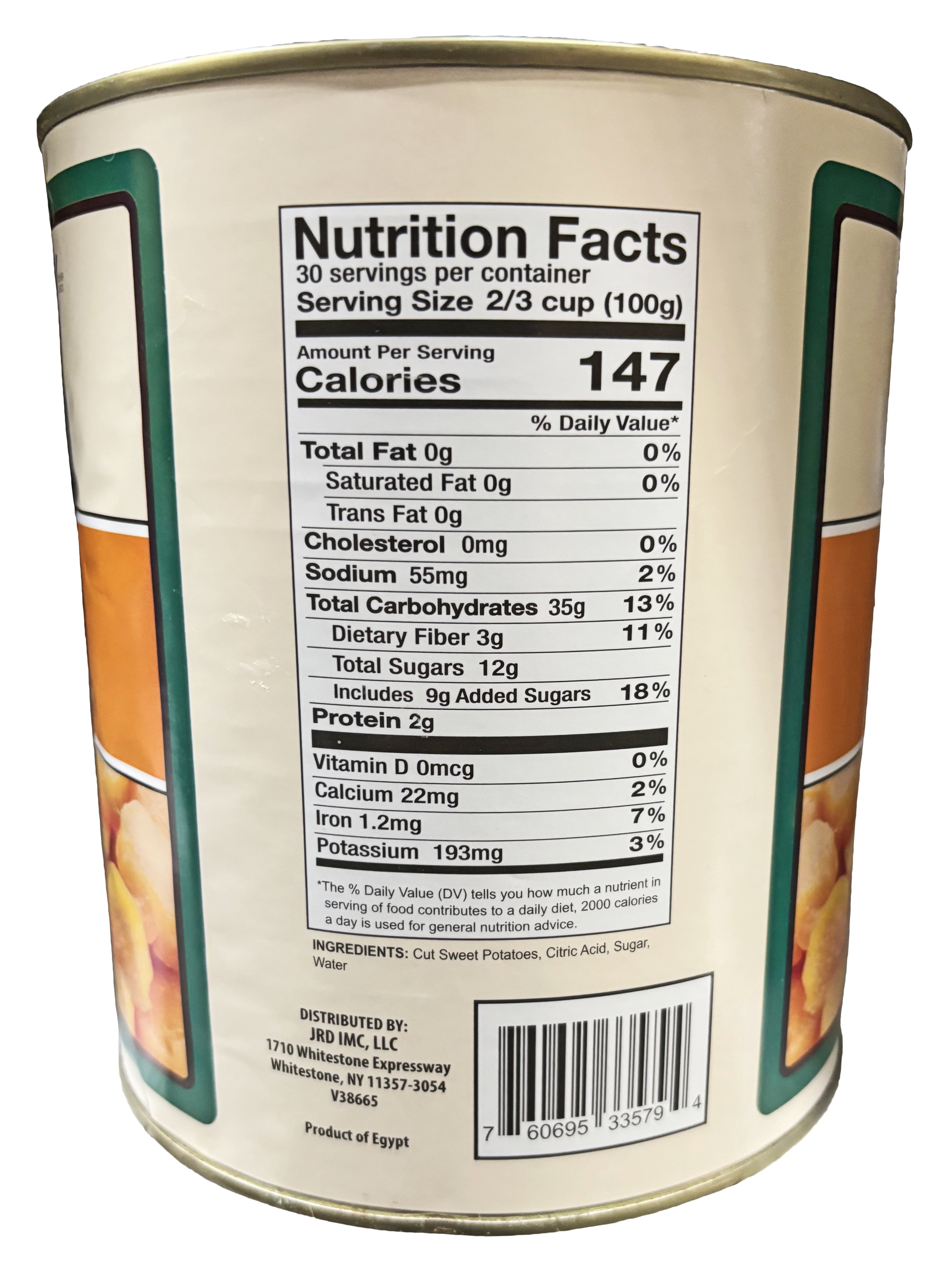 Chef's Quality Cut Yams (Sweet Potatoes) In Syrup | Kosher | 6.62 lb