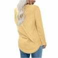 thumbnail image 6 of gakvbuo Sweatshirts for Women Crewneck Casual Long Sleeve Pullover Tops Blouse Shirts Fall Tunic Tops, 6 of 6