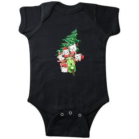 

Inktastic Kawaii Cats Christmas Scooter Gift Baby Boy or Baby Girl Bodysuit