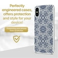 thumbnail image 2 of Case Yard iPhone-XS-Max Case Clear Soft & Flexible TPU Ultra Low Profile Slim Fit Thin Shockproof Transparent Bumper Protective Cover Drop Protective Cell Phone Cases (Bohemian Tile), 2 of 8