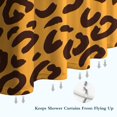 thumbnail image 6 of Yellow and Black Of Leopard Print Shower Curtain 72"x72" ,Bathroom Decorative Shower Curtains Set with 12 Hooks,Modern Waterproof Washable Shower Curtain, 6 of 6