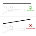 thumbnail image 6 of Smaair 52" Black and Gold  Low Profile 3 Blades Flush Mount Ceiling Fan with Remote No Light, 6 of 10