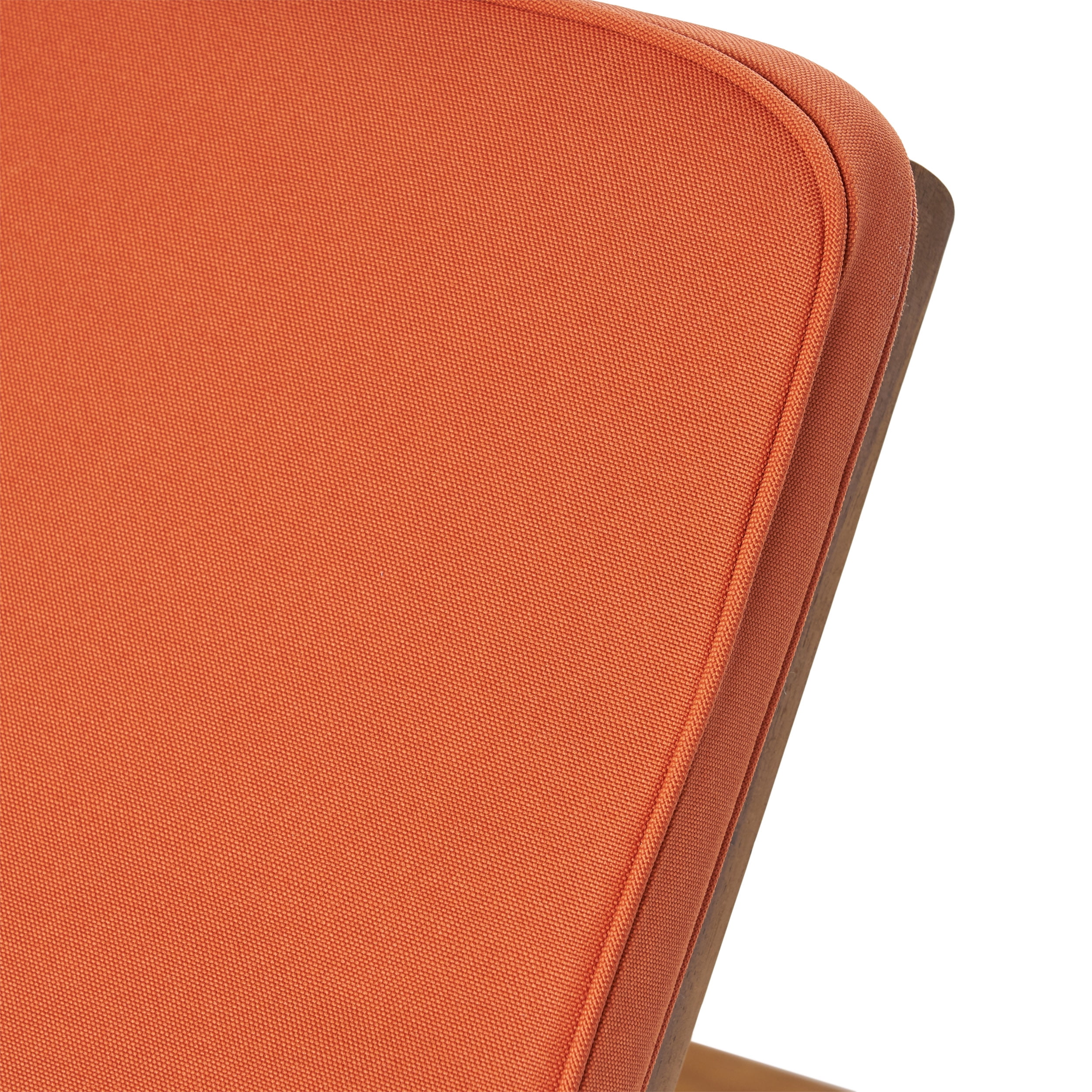 Maddison Outdoor Acacia Wood Chaise Lounge and Cushion Set, Teak and Rust Orange