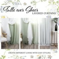 thumbnail image 4 of Quality Home Faux Pippin Linen Sheer Tulle Overlay, 4 of 5