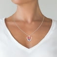 thumbnail image 3 of Minnie Mouse February Birthstone Silver Plated Shaker Pendant Necklace, 18+2 Extender, 3 of 5