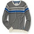 thumbnail image 1 of Aeropostale Mens Stripe Pullover Pigeon Knit Sweater, Negro, Grande, 1 of 1