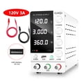 thumbnail image 1 of Alimentation CC de Laboratoire Réglable 30-V 10A 120-V 3A 60V 5A Stabilisateur de Tension Régulateur Source d'Alimentation à Commutation USB, Sûre Fiable, 1 of 7