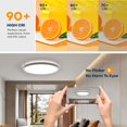 thumbnail image 3 of Luz LED de techo BLNAN de 12" 24 W regulable con control remoto, 3 of 8