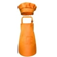 thumbnail image 2 of Child Craft Apron and Hat Set Front Pocket Bib Apron + Elastic Band Cap, 2 of 9