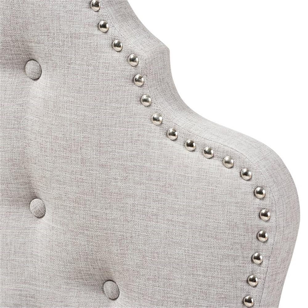 Baxton Studio Hilda Modern and Contemporary Greyish Beige Fabric Twin Size Headboard,Wholesale Interiors