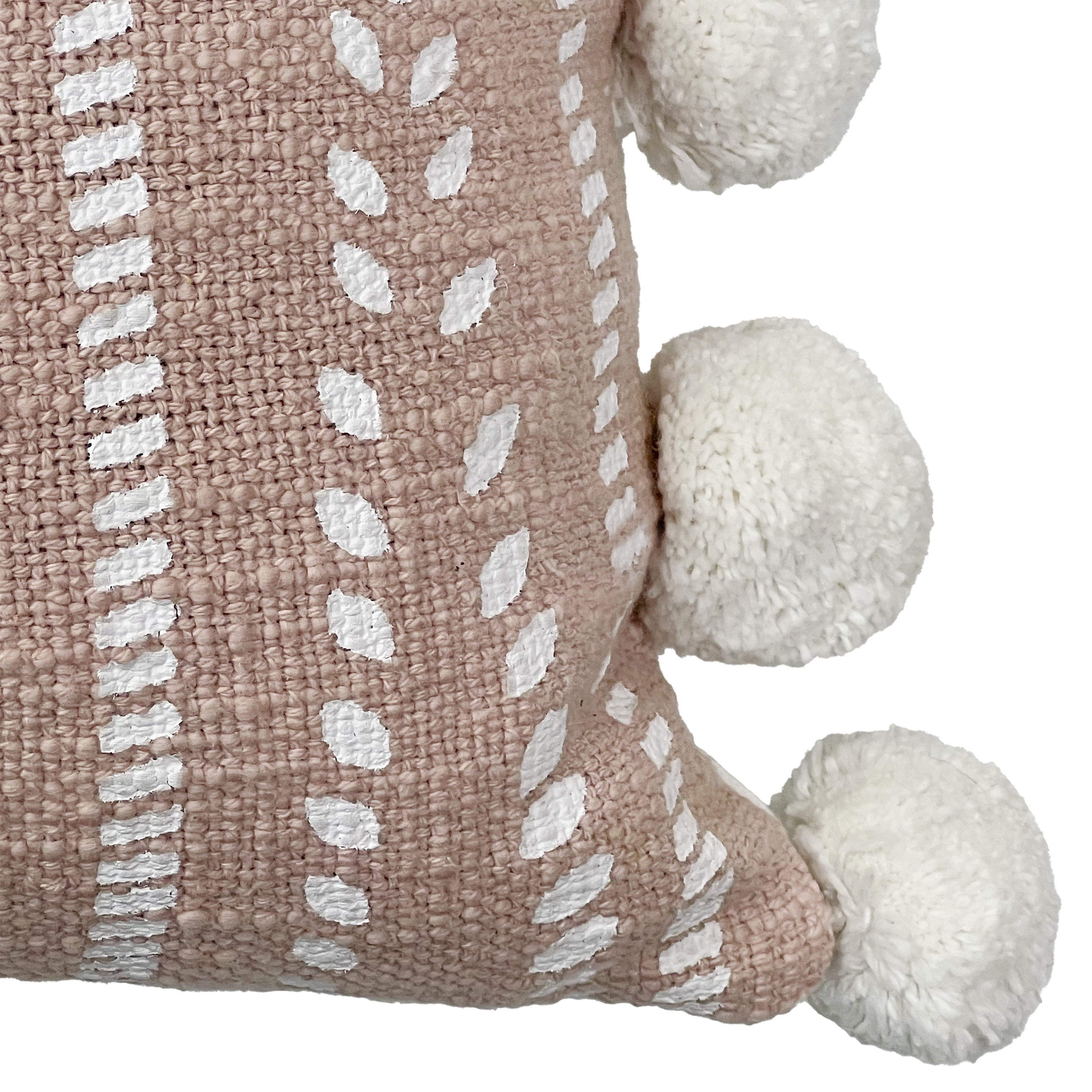 Coussin décoratif en coton blush hometrends Coussin 13x20"