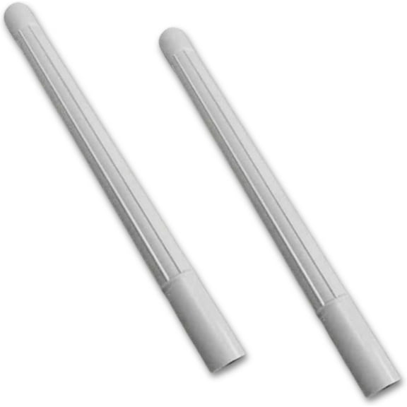 ALL PARTS ETC. Light Gray 1.25" Vacuum Extension Wands Compatible with Shop Vac, Eureka, Kirby, Oreck Canister, & More - Extension Tubes for Carpet, Hard Floors Vacuum Attachments (2-Pack)