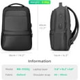 thumbnail image 3 of MARK RYDEN Mochila para Laptop de 15.6 Pulgadas para Hombre y Mujeres, Bolsa de Viaje de Nylon Resistente Al Agua con Puerto de Carga USB, Bolsillo Antirrobo, Mochila Ligera para Trabajo y Escuela –, 3 of 6