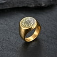thumbnail image 2 of Men's Women's Stainless Steel The Seals of The Seven Archangels Ring Protection Amulet Jewelry, 2 of 5