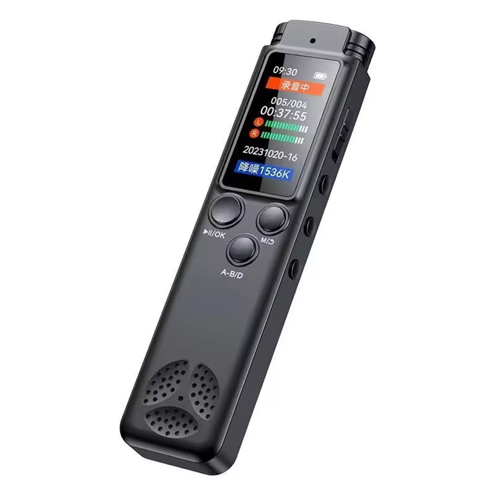 Digital Voice Recorder Portable Voice Activated Recorder With Full-Color TFT Screen Playback Song Player Audio Recorder For Meeting Lecture