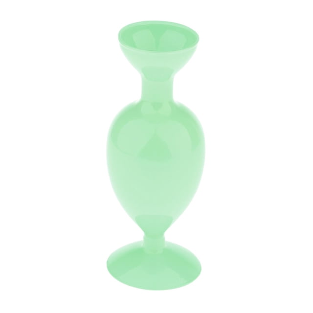 Jarrón de vidrio para decoración, florero alto transparente decorativo para flores secas y plantas. Verde